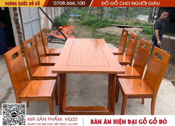 Bàn ăn hiện đại vương quốc đồ gỗ đông anh VQ22