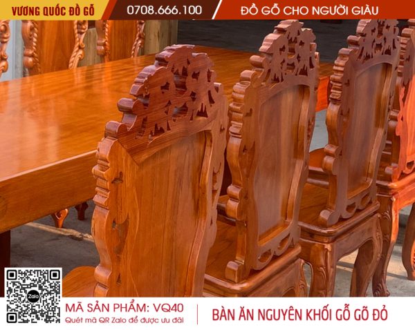 Bàn ăn nguyên khối tại xưởng gỗ Chung Hiệp